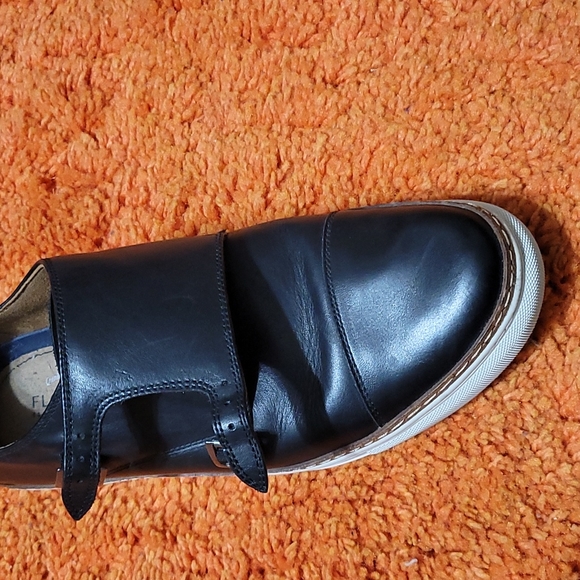 GUC Florsheim Dress Elegant Black Leather Mens Shoes Sneakers US Size 13 - Picture 4 of 10